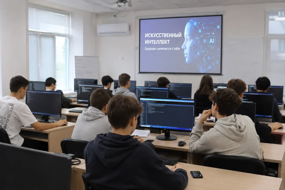 Компьютерный класс: занятие по искусственному интеллекту